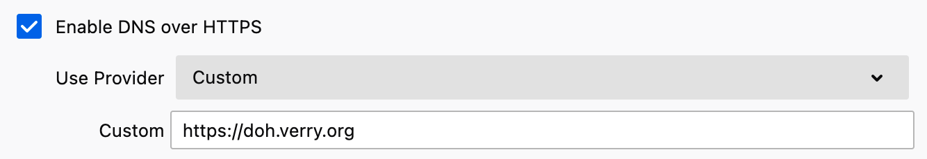 Firefox DOH